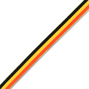 BY31&reg; Cinta con la bandera de B&eacute;lgica Negro-amarillo-rojo-dorado