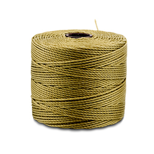 Hilo nylon S-Lon 0.5mm Verde oliva dorado