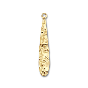 Colgantes Acero Inox gota Dorado