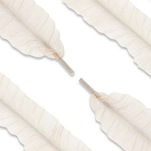 Cord&oacute;n de zapato trendy organza Beige