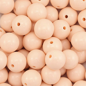 DQ Abalorios acr&iacute;licos 14 mm Melocot&oacute;n desnudo