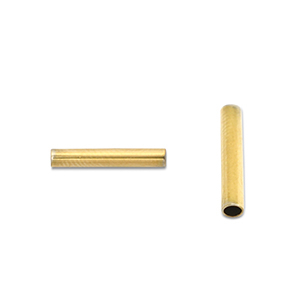 Abalorios Acero Inox tubo 5mm Dorado