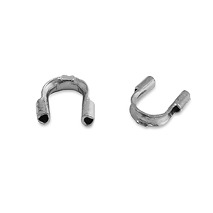 Fornituras Acero Inox protector de alambre / protector de hilo Plateado