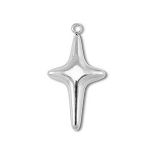 Colgantes Acero Inox cruz Plateado