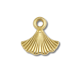 Colgantes Acero Inox abanico Dorado