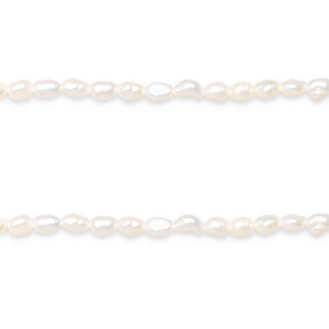 BQ Perlas de agua dulce nugget  6x4mm Blanco natural