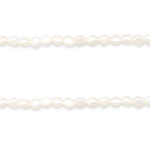 BQ Perlas de agua dulce nugget redondos 6-7x5mm Blanco natural
