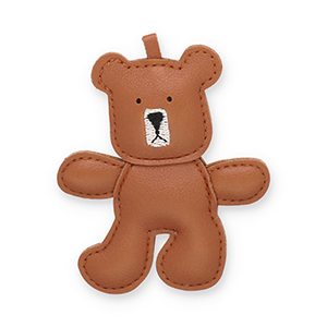 Colgantes llamativos oso Marr&oacute;n-beige-negro