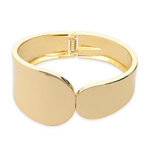 Pulseras met&aacute;licas Dorado