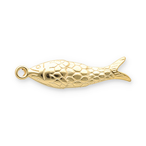 Colgantes Acero Inox pez Dorado