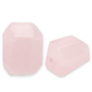 Piedras naturales abalorios Quarzo Rosa Rosa claro-blanco