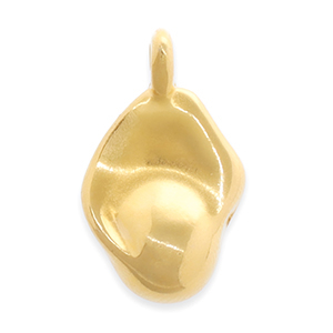 Colgantes met&aacute;licos DQ irregular Dorado (sin n&iacute;quel)