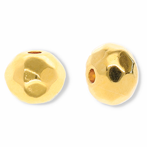 Abalorios met&aacute;licos DQ faceteada Dorado (sin n&iacute;quel)