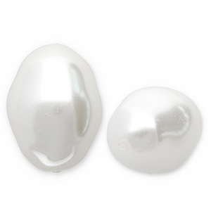 Imitaci&oacute;n de perlas de agua dulce Blanco