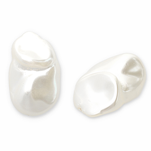 Imitaci&oacute;n de perlas de agua dulce Blanco