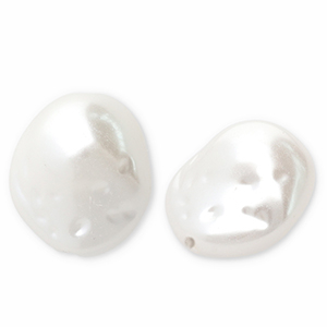 Imitaci&oacute;n de perlas de agua dulce Blanco