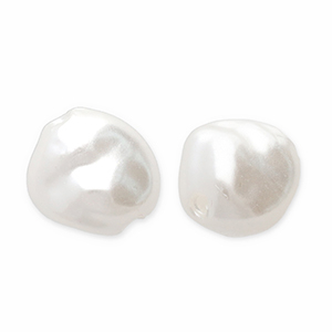 Imitaci&oacute;n de perlas de agua dulce Blanco