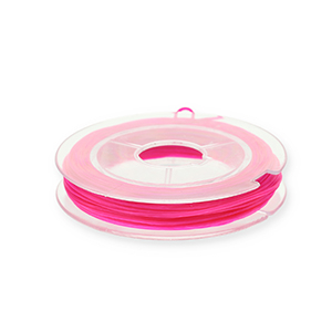 Hilo para enfilado el&aacute;stico 0.8mm Rosa fucsia
