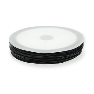 Hilo para enfilado el&aacute;stico 0.8mm Negro