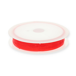 Hilo para enfilado el&aacute;stico 0.5mm Rojo