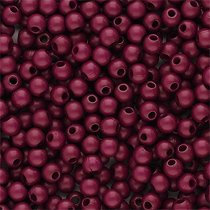 Abalorios acr&iacute;licos 4 mm brillante Marr&oacute;n borgo&ntilde;a