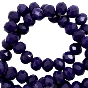 Abalorios faceteados 4x3 mm disco Azul princesa-cubierta pearl shine