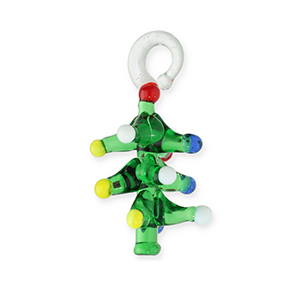 Colgantes de vidrio &aacute;rbol navide&ntilde;o Verde-multicolor