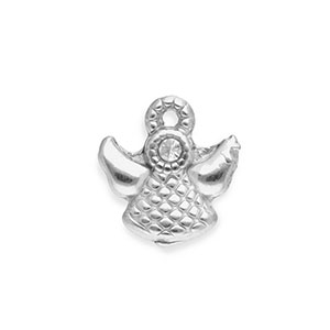 Colgantes Acero Inox &aacute;ngel Plateado