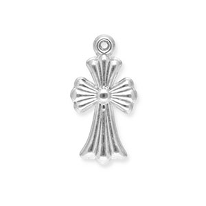 Colgantes Acero Inox cruz Plateado