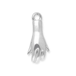 Colgantes Acero Inox mano Plateado