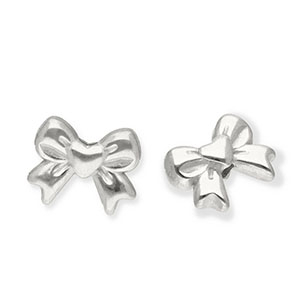 Abalorios Acero Inox lazo Plateado