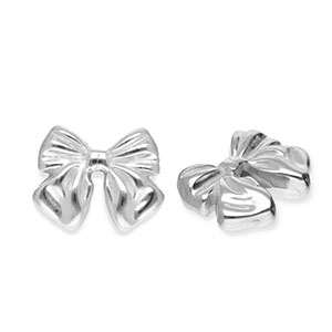 Abalorios Acero Inox lazo Plateado