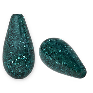 Abalorios Polaris Elements gota Paipo Verde oscuro