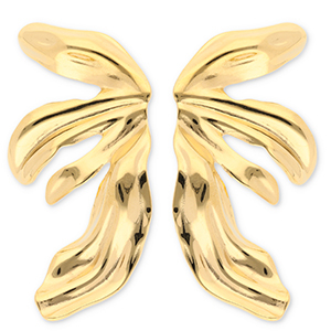 Pendientes Acero Inox alas Dorado