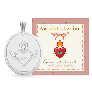 BY31&reg; Colgantes Acero Inox sagrado coraz&oacute;n Plateado