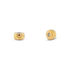 Abalorios de acero inox rondeles Dorado