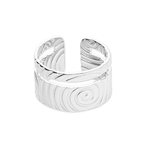 Anillos Acero Inox Plateado