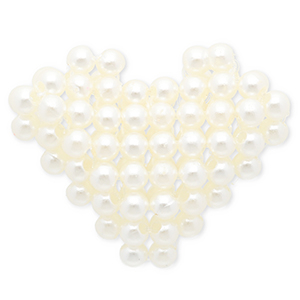 Colgantes llamativos coraz&oacute;n Blanco