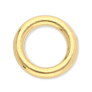 Fornituras acero inox anillo cerrado 8mm Dorado