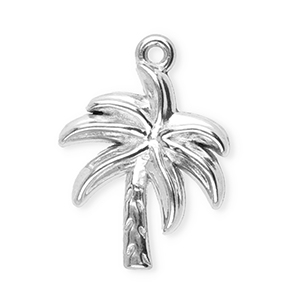 Colgantes Acero Inox palmera Plateado