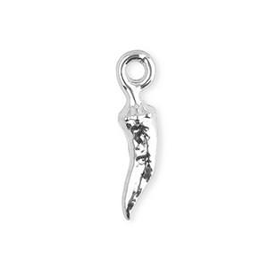 Colgantes Acero Inox pimiento Plateado