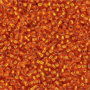 Rocalla Miyuki 11/0 Silver Lined Orange 11-0008
