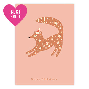 Tarjetas para joyer&iacute;a "Merry Christmas" Rosa