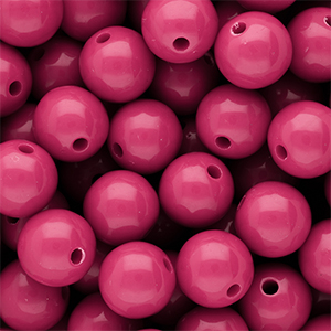 DQ Abalorios acr&iacute;licos 12 mm brillante Rose violet 17-2624 TCX