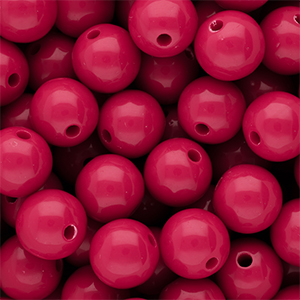 DQ Abalorios acr&iacute;licos 12 mm brillante Fuchsia 17-2031 TCX