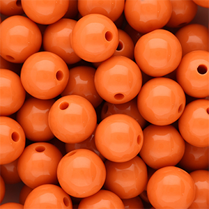 DQ Abalorios acr&iacute;licos 12 mm brillante Orange peel 16-1359 TCX