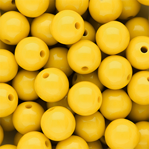 DQ Abalorios acr&iacute;licos 12 mm brillante Vibrant yellow 13-0858 TCX