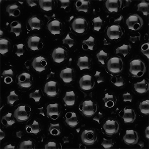 DQ Abalorios acr&iacute;licos 10 mm brillante Black