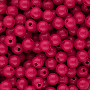 DQ Abalorios acr&iacute;licos 10 mm brillante Fuchsia 17-2031 TCX