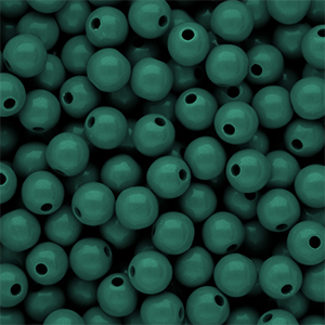 DQ Abalorios acr&iacute;licos 8 mm brillante Mediterranea green 19-4517 TCX